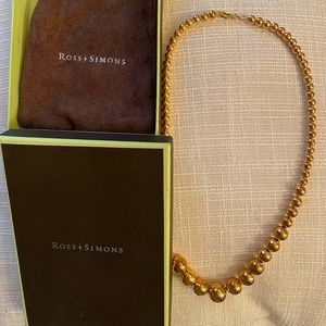 Ross Simons gold pearl necklace